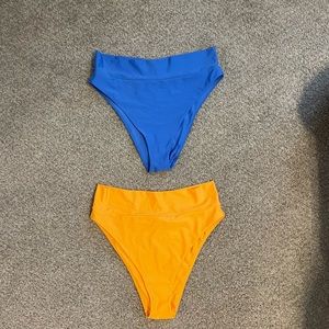 Aerie high cut cheeky bikini bottoms